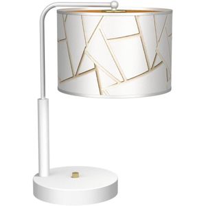 Tafel Lamp ZIGGY 1xE27/60W/230V wit/goud