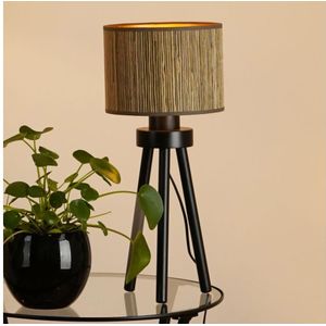 Brilagi - Bureaulamp BOSTON ROLLER 1xE27/15W/230V bruin/goud