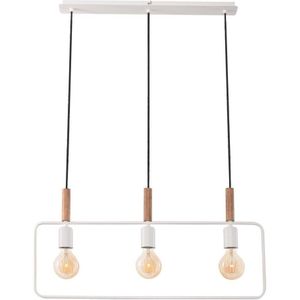 Hanglamp aan koord FRAME 3xE27/60W/230V wit