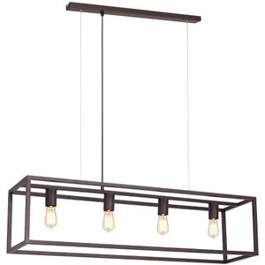 Hanglamp aan een koord FRAME 4xE27/60W/230V koper