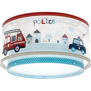 Dalber 60616 - Plafondlamp met Kinderen POLICE 2xE27/60W/230V