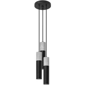 Sollux SL.1081 - Hanglamp aan een koord BORGIO 3xGU10/40W/230V beton/metaal zwart