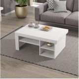 Koffie Tafel REETA 40x92 cm wit