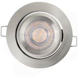 LEDVANCE - Simple Dim - LED Spot - Nikkel - Set van 3, Dimbaar, Stralingshoek 110°