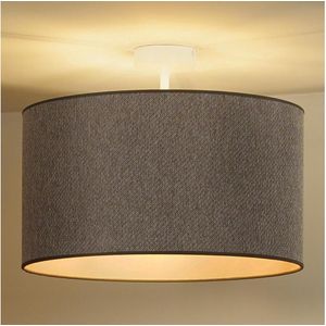 Duolla - Bevestigde hanglamp ROLLER ECO RECYCLING 1xE27/15W/230V diameter 45 cm bruin