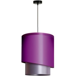 Duolla - Hanglamp aan een koord PARIJS 1xE27/15W/230V diameter 40 cm paars/zilver
