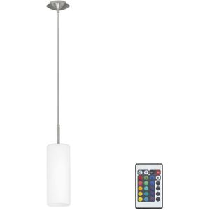 Eglo 75251 - LED RGB Hanglamp aan koord dimbaar ELLUNO-C E27/7,5W/230V