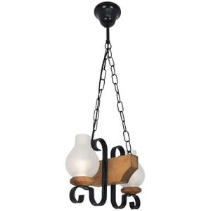 Brilagi - Hanglamp aan een ketting QUEEN 2xE14/40W/230V beuken