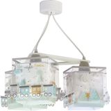 Dalber D-63534 - Hanglamp kinderkamer TRAIN 3xE27/60W/230V