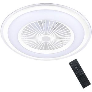 Dimbare LED Plafondlamp met Ventilator ZONDA LED/48W/230V wit + AB