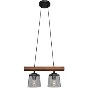 Hanglamp aan koord WOODSTOCK 2x E27 / 60W / 230V