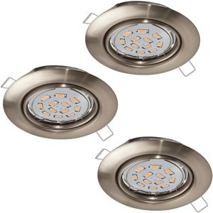 Eglo 94408 - SET 3x LED Inbouwspot PENETO 3xGU10-LED/5W/230V