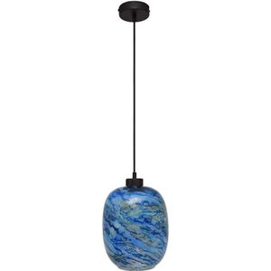 Hanglamp aan een koord MARLBE 1xE27/60W/230V blauw