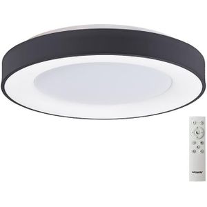 Azzardo AZ4991 - Dimbare LED plafondlamp SANTANA LED/50W/230V zwart +RC