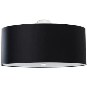 Sollux - Plafond Lamp OTTO 6x E27 / 60W / 230V d. 70 cm zwart