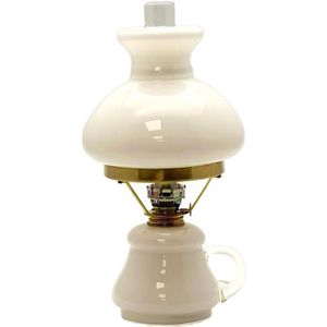 Olielamp TEREZA - Opaal - 34 cm - Handgemaakt