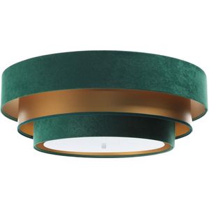 Plafondlamp TRINITI 2xE27/60W/230V groen/goud