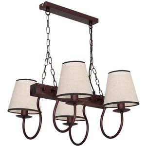 Hanglamp aan ketting  CARIN 4xE14/60W/230V donker