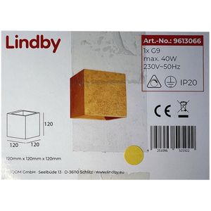 Lindby - Wandlamp YADE 1xG9/20W/230V