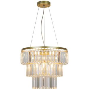 Zuma Line P17127-4-1GD - Hanglamp aan een koord TIFANNY 4xE14/40W/230V goud