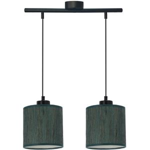 Hanglamp aan een koord PATTI 2xE27/60W/230V groen