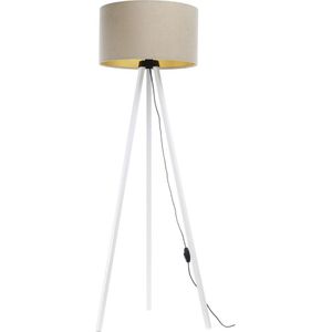 Staande Lamp STANDART 1xE27/60W/230V beige/wit