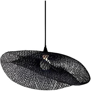 Zambelis 19108 - Hanglamp aan een koord 1xE27/40W/230V bamboe/zwart