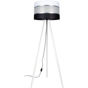 Staande lamp CORAL 1xE27/60W/230V wit/zwart/chroom