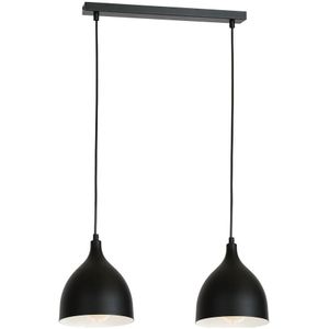 Hanglamp aan een koord NOAK 2xE27/15W/230V zwart