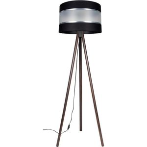 Staande lamp CORAL 1xE27/60W/230V bruin/zwart/chroom