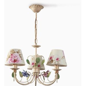 Hanglamp aan ketting CAMELLIA 3xE14/40W/230V roze