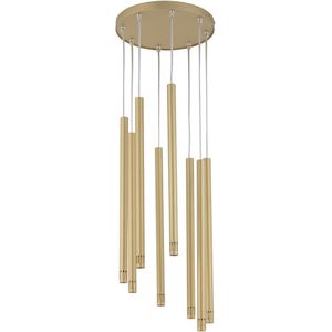 Plafondlamp STALACTITE LASER 8xG9/3W/230V goud