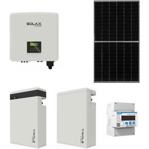 Solar kit: SOLAX Power - 10kWp RISEN Full Black + 10kW SOLAX omzetter 3f + 11,6 kWh batterij