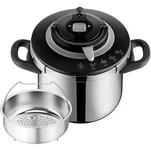 Tefal CLIPSO+ CHEF 8 l snelkookpan roestvrij staal