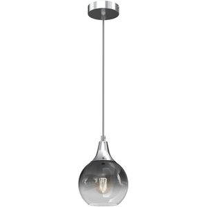 Hanglamp aan een koord MONTE 1xE27/60W/230V d. 15 cm mat chroom