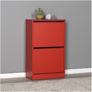 Schoenenkast 84x51 cm rood