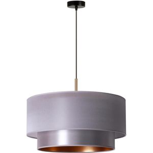 Duolla - Hanglamp aan een koord NANTES 1xE27/15W/230V diameter 45 cm zilver/koper