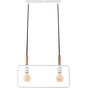 Hanglamp aan koord FRAME 2xE27/60W/230V wit