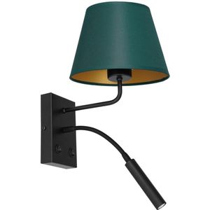 Wandlamp ARDEN 1xE27/60W+1xG9/8W/230V groen/gouden