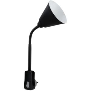 Paulmann Junus stekkerlamp - met flexibele arm - E14 - zwart