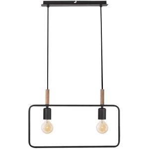 Hanglamp aan koord FRAME 2xE27/60W/230V zwart