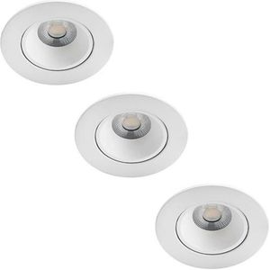 Philips Abrosa inbouwspot - 3-lichts - wit