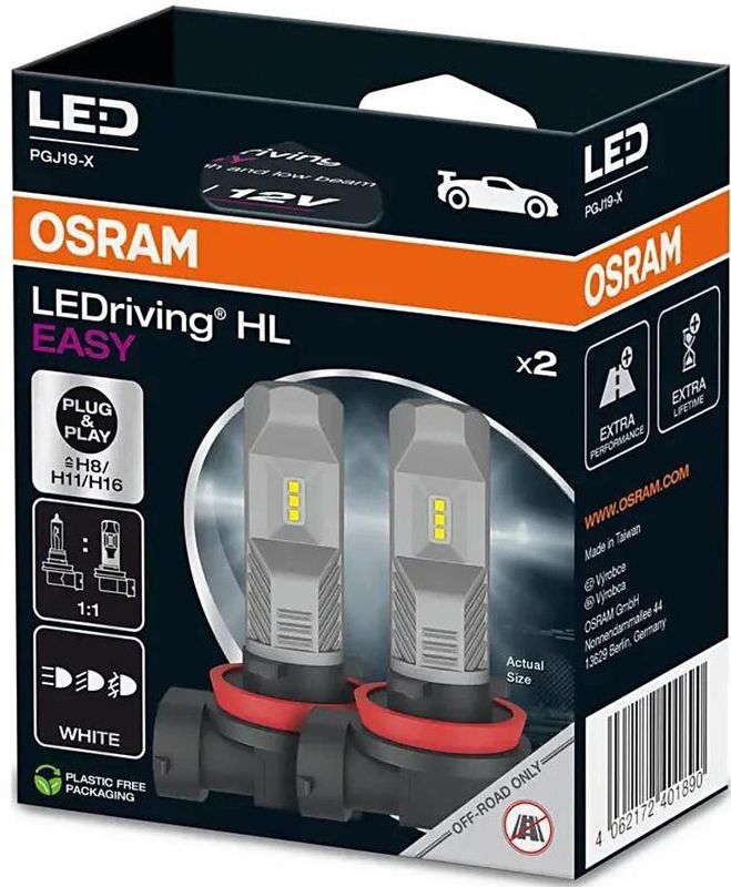 OSRAM LEDriving HL EASY - Dimlichtlamp - Koelwit - LED - Plug & Play