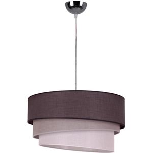 Duolla - Hanglamp aan een koord TRIO 1xE27/40W/230V antraciet/grijs/wit