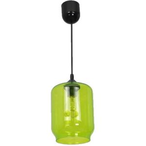 Hanglamp aan koord ELIAS 1xE27/60W/230V groen