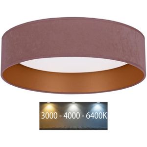 Brilagi - LED Plafond Lamp VELVET LED/24W/230V 3000/4000/6400K roze/goud