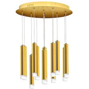 Goudkleurige LED Kroonluchter aan koord GOLDIE 13x LED / 12W / 230V