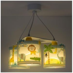 Dalber D-76114 - Hanglamp kinderkamer MY LITTLE JUNGLE 3xE27/15W/230V