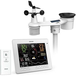 Weerstation - Draadloze 7-in-1 Sensor - Zwart - Kunststof