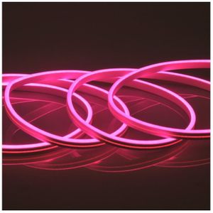 LED Strip NEON 5m LED/40W/24V roze IP65